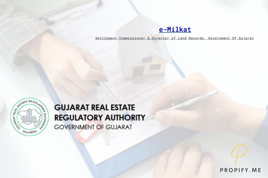 How Can You Check Old and New Property Details Using e-Milkat and Gujarat RERA Portals?